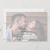 Elegant Photo Wedding Save The Date (Achterkant)
