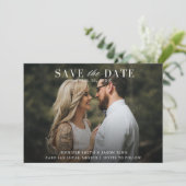 Elegant Photo Wedding Save The Date (Staand voorkant)