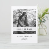 Elegant Photo Wedding Save the Date (Staand voorkant)