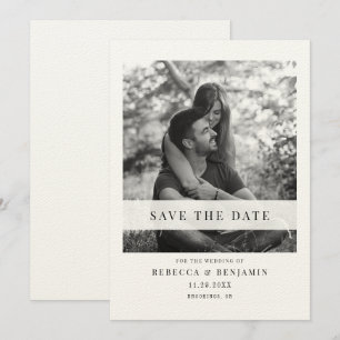Elegant Photo Wedding Save the Date