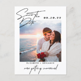 Elegant Photo Wedding Save the Date Aankondigingskaart