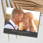 Elegant Photo Wedding Save the Date Aankondigingskaart