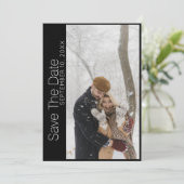 Elegant Photo Wedding Save the Date Kaart (Staand voorkant)