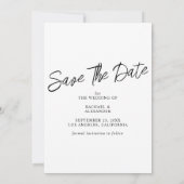 Elegant Photo Wedding Save the Date Kaart (Achterkant)