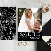 Elegant Photo Wedding Save the Date Kaart