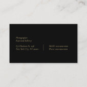 Elegant Photographer Visitekaartje (Achterkant)