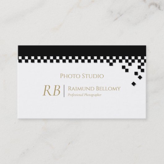Elegant Photographer Visitekaartje (Voorkant)