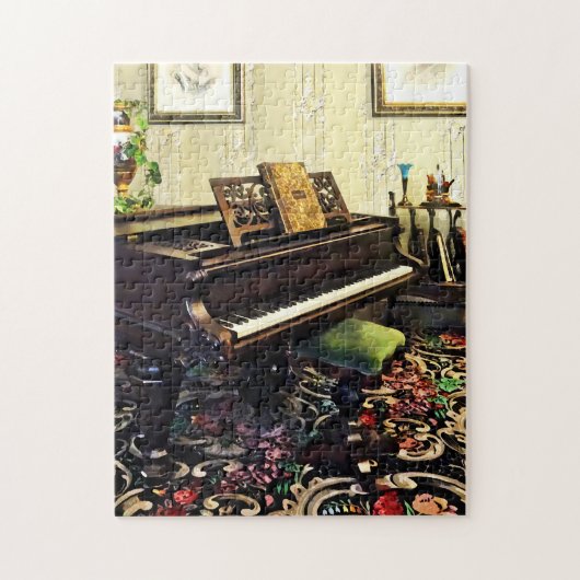 Elegant Piano in Victoriaans Parlor Legpuzzel (Verticaal)