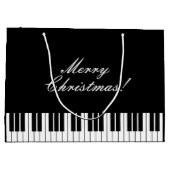 Elegant piano keys cadeautassen met aangepaste naa large cadeautasje (Achterkant)