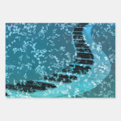 Elegant Piano Keys Music Instrument Theme Inpakpapier Vel (Voorkant)
