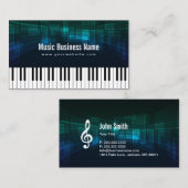 Elegant Piano Keys Music Visitekaartje (Voorkant / Achterkant)