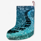 Elegant Piano Keys Musician Kerstfeestdag Kleine Kerstsok (Achterkant)