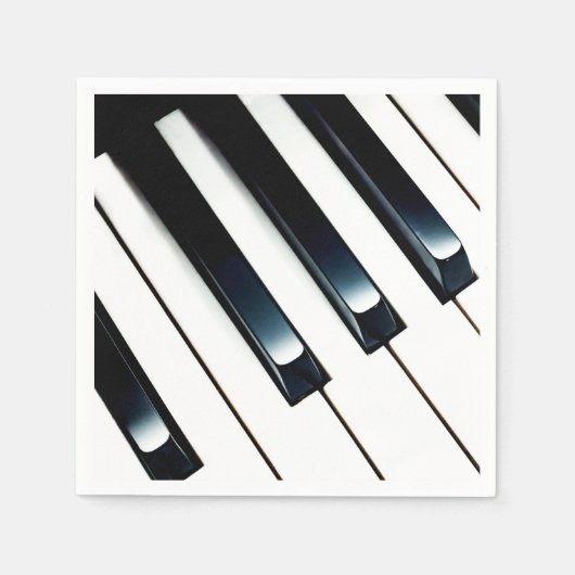 Elegant Piano Keys Paper Servet (Voorkant)