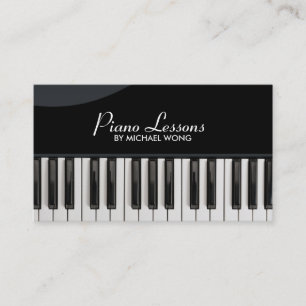 Elegant Piano Lessons Visitekaartje