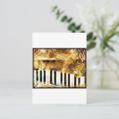 Elegant Piano Music & Notes Briefkaart (Staand voorkant)
