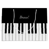 Elegant Piano-toetsenbord - Aangepaste naam en ber Groot Cadeauzakje (Voorkant)