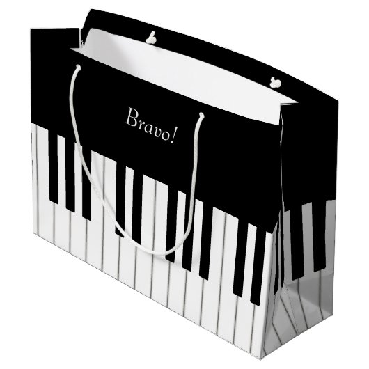Elegant Piano-toetsenbord - Aangepaste naam en ber Groot Cadeauzakje (Achterkant Gekanteld)