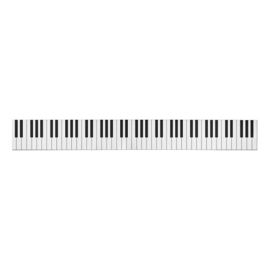 Elegant Piano-toetsenbord Musical Occasion Grosgrain Lint (Voorkant)