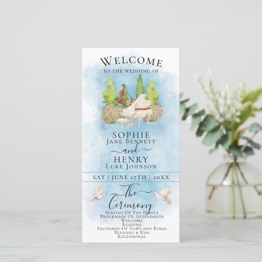 Elegant Piano | Viool Duiven Luxe Trouwprogramma (Staand voorkant)