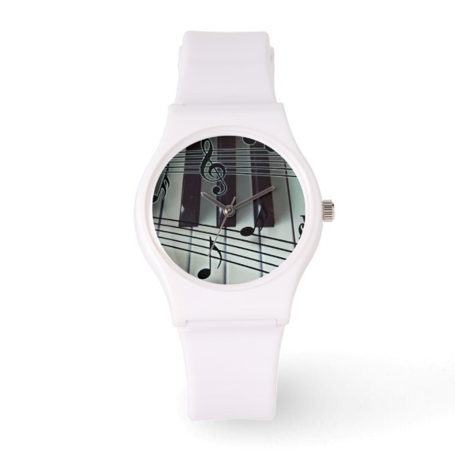 Elegant pianohorloge horloge (Voorkant)