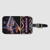 Elegant pianoontwerp ontmoet Sophisticated Bagagelabel (Voorkant (horizontaal))