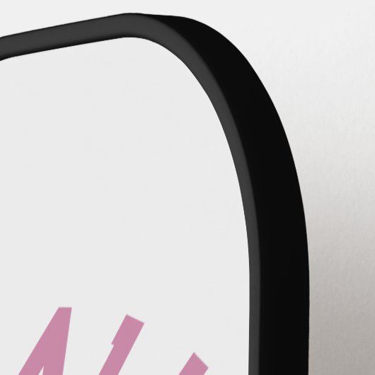 Elegant Pickleball Monogram Ontwerp Pickleball Paddle (Links Detail)