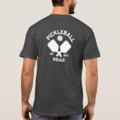 Elegant Pickleball Monogram Ontwerp T-shirt (Achterkant)