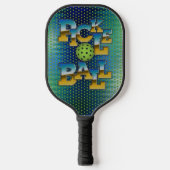 Elegant Pickleball tekst ontwerp Pickleball Paddle (Voorkant)