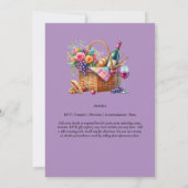 Elegant Picknickfeest Verjaardag Pensioen ELKE Geb Kaart (Achterkant)