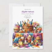 Elegant Picknickfeest Verjaardag Pensioen ELKE Geb Kaart (Voorkant)