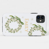 Elegant Pikake Lei iPhone Case (Achterkant (horizontaal))