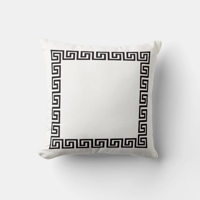 Elegant Pillow met Griekse sleutel Kussen (Voorkant)