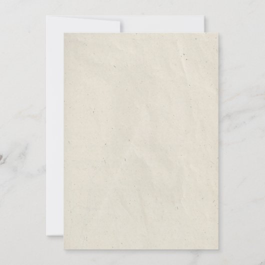 Elegant Pine Cone Wedding Invitations Kaart (Achterkant)