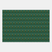 Elegant Pine Green Kerstmis Patroon Inpakpapier Vel (Voorkant 2)