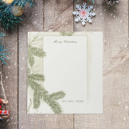 Elegant Pine Greenery Green Deco Kerst Notitieblok