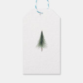 Elegant, Pine Tree Branches, Confetti Cadeaulabel (Achterkant)