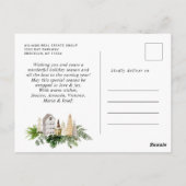 Elegant Pine Tree Christmas Company Vakantie Briefkaart (Achterkant)