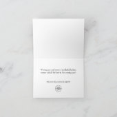 Elegant Pine Tree kerst Corporate Greening Feestdagen Kaart (Binnen)