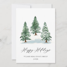 Elegant Pine Tree kerst Corporate Greening