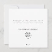 Elegant Pine Tree kerst Corporate Greening Feestdagenkaart (Achterkant)