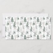 Elegant Pine Tree kerst Corporate Greening Feestdagenkaart (Achterkant)