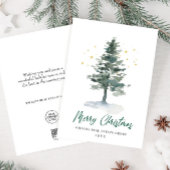 Elegant Pine Tree kerst Corporate Greening Feestdagenkaart