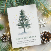 Elegant Pine Tree kerst Corporate Greening Feestdagenkaart