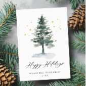 Elegant Pine Tree kerst Corporate Greening Feestdagenkaart