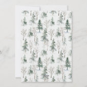 Elegant Pine Tree kerst Corporate Greening Feestdagenkaart (Achterkant)