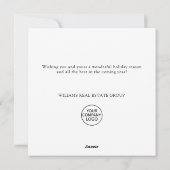 Elegant Pine Tree kerst Corporate Greening Feestdagenkaart (Achterkant)