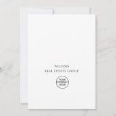 Elegant Pine Tree kerst Corporate Holiday Bedankkaart (Achterkant)