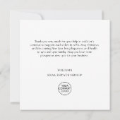 Elegant Pine Tree kerst Corporate Holiday Bedankkaart (Achterkant)