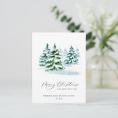 Elegant Pine Tree-kerstcadeautjes voor bedrijven Briefkaart (Staand voorkant)