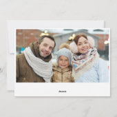 Elegant Pine Tree kerstgroet Foto Feestdagenkaart (Achterkant)